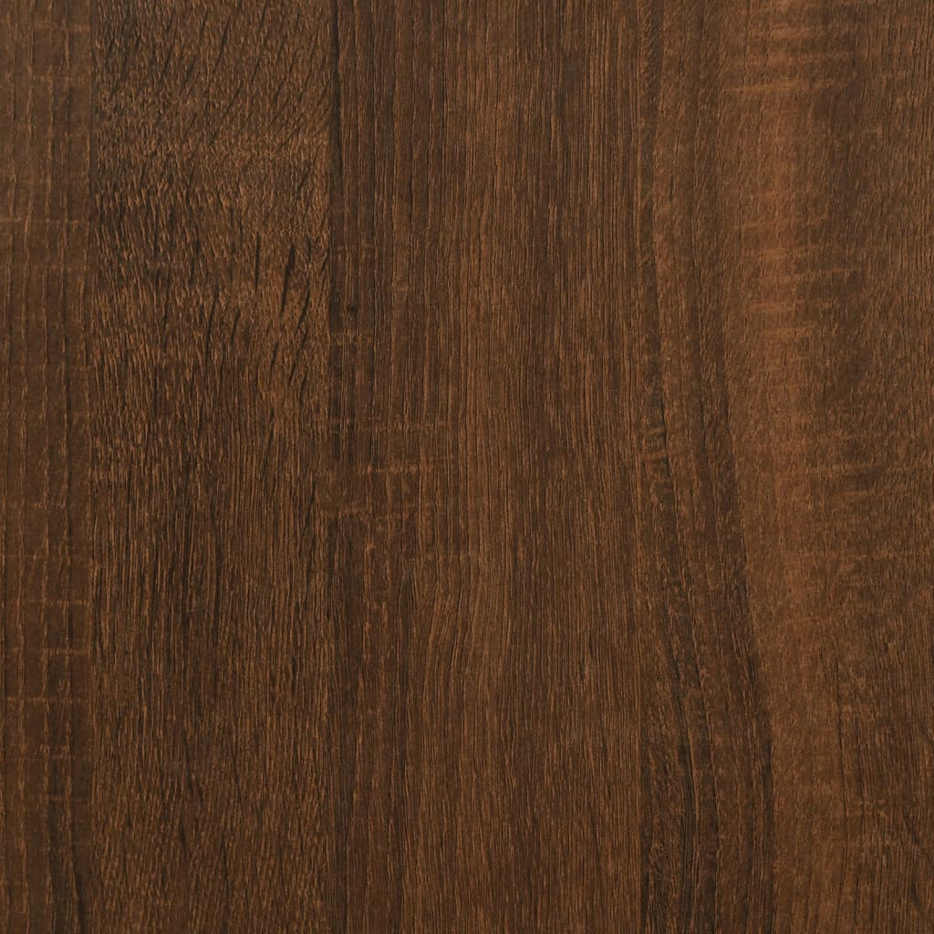 Bibliothèque 127,5X28,5X172,5 Cm Bois D'ingénierie Chêne Marron