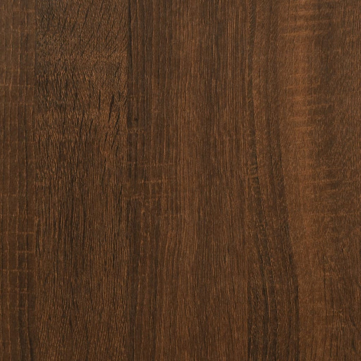 Bibliothèque 127,5X28,5X172,5 Cm Bois D'ingénierie Chêne Marron