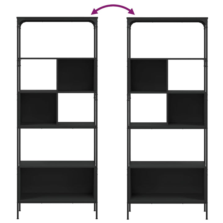 Bibliothèque 5 Niveaux 76X33X188,5 Cm Bois D'ingénierie