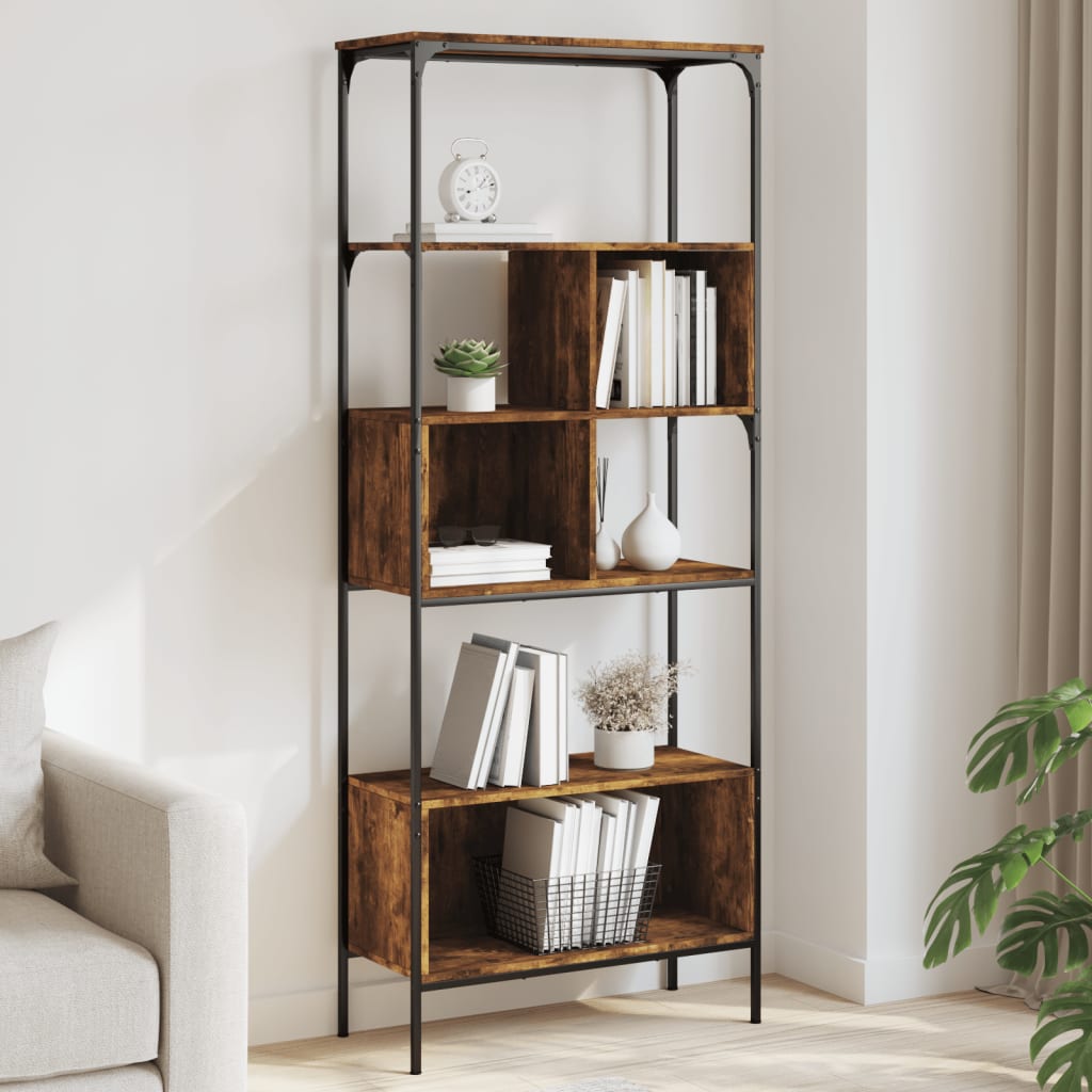 Bibliothèque 5 Niveaux 76X33X188,5 Cm Bois D'ingénierie