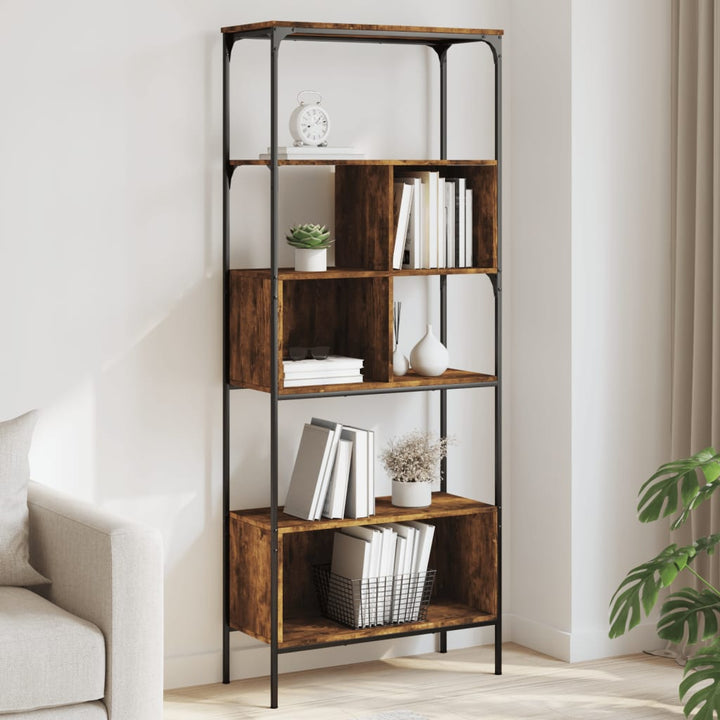 Bibliothèque 5 Niveaux 76X33X188,5 Cm Bois D'ingénierie