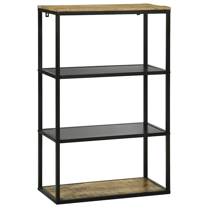 Bibliothèque 70X35X110 Cm En Bois Massif Mangue Brut