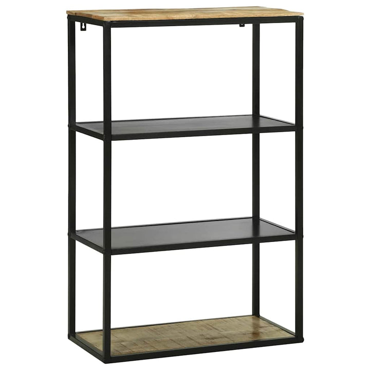 Bibliothèque 70X35X110 Cm En Bois Massif Mangue Brut