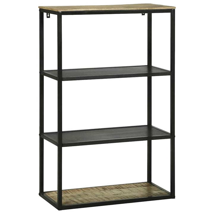 Bibliothèque 70X35X110 Cm En Bois Massif Mangue Brut