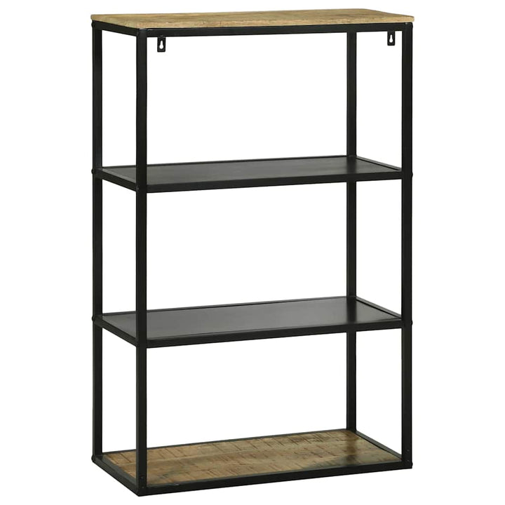 Bibliothèque 70X35X110 Cm En Bois Massif Mangue Brut