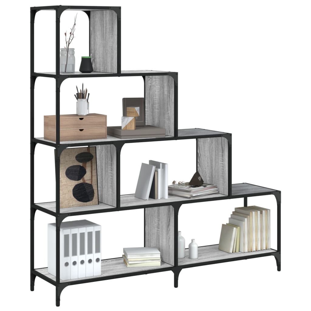 Bibliothèque À 4 Niveaux Bois D'ingénierie