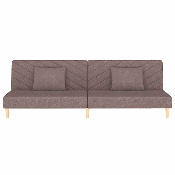 Canapé-Lit À 2 Places Avec Deux Oreillers Tissu