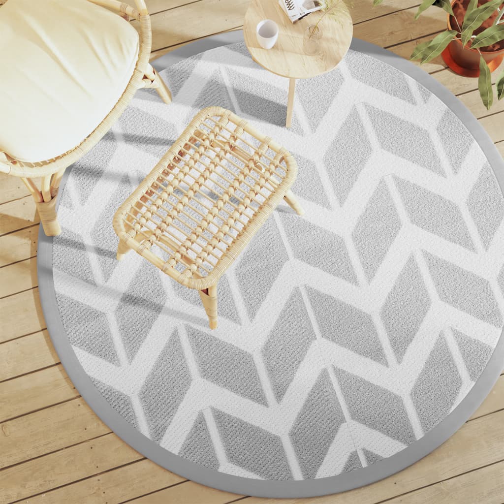 Tapis D'extérieur Arakil Gris Pp Blanc Et Gris