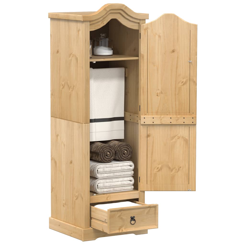 Garde-Robe Corona 55X52X170 Cm Bois De Pin Massif