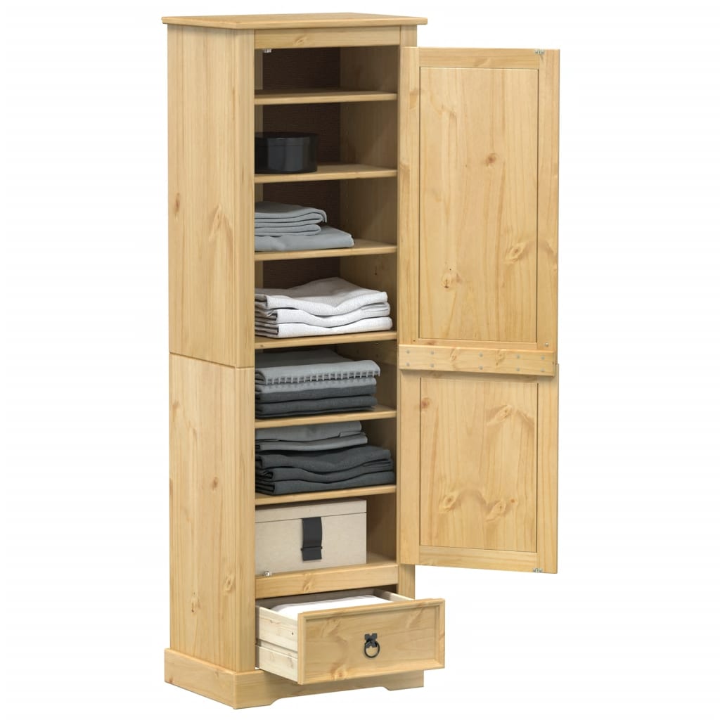 Garde-Robe Corona 55X38X170 Cm Bois De Pin Massif