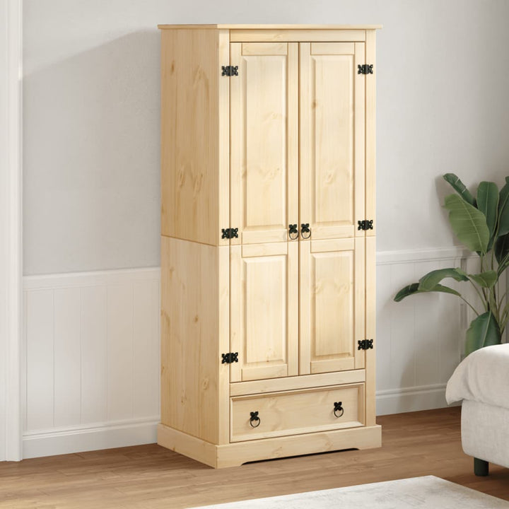 Garde-Robe Corona 76X50X170 Cm Bois De Pin Massif