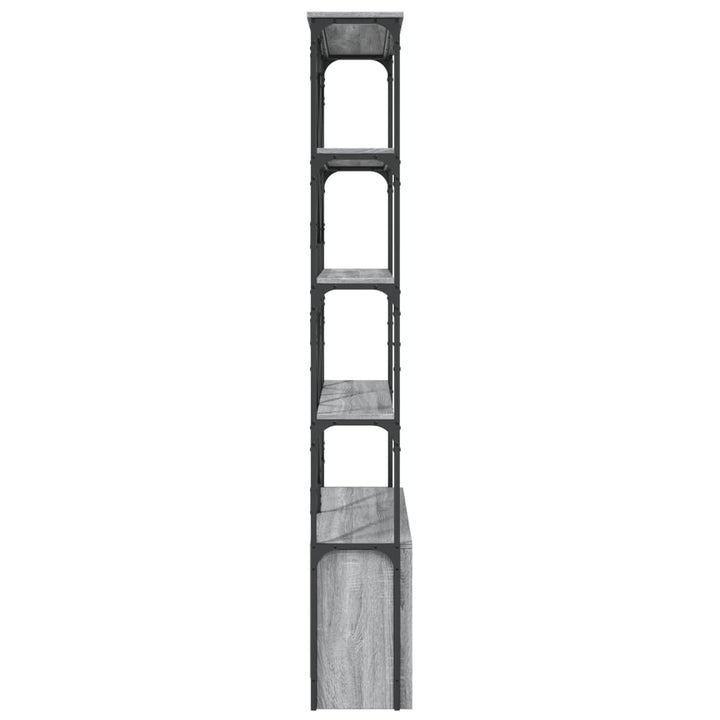 Bibliothèque 100X26X180 Cm Bois Ingénierie Et Métal
