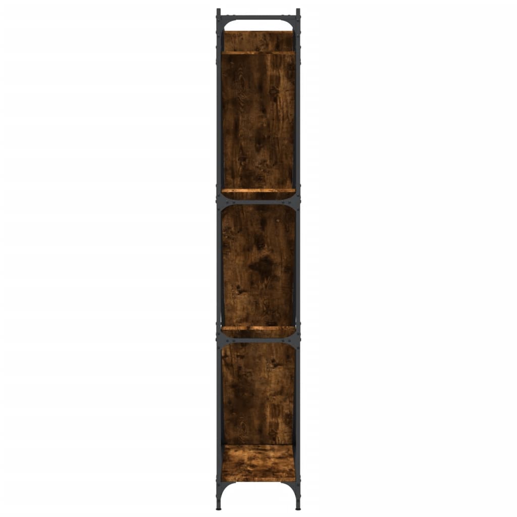 Bibliothèque 79X30X180 Cm Bois D'ingénierie Et Métal