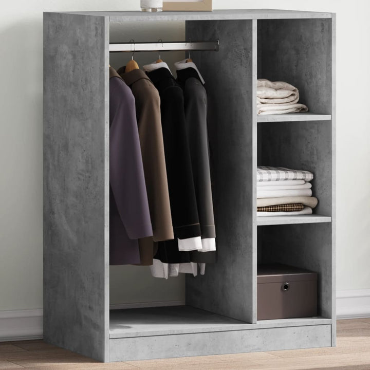 Garde-Robe Bois D'ingénierie Gris Béton