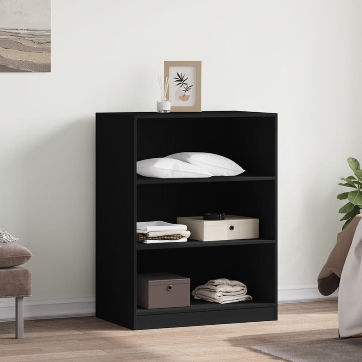 Garde-Robe Bois D'ingénierie Noir