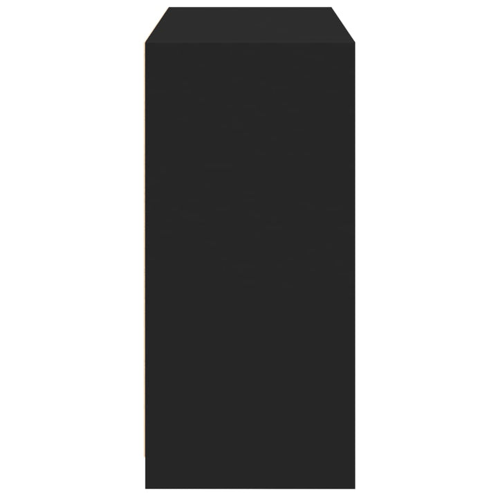 Garde-Robe Bois D'ingénierie Noir