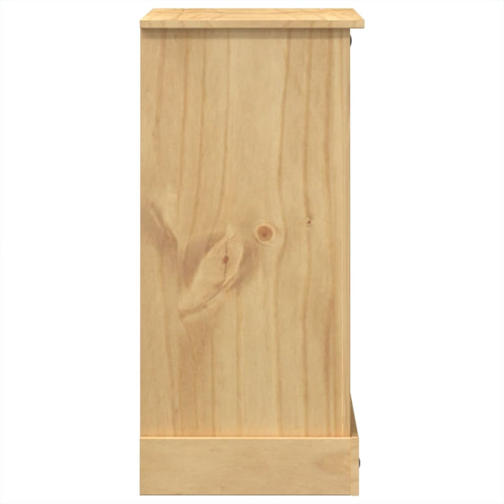 Commode Corona 80X43X91 Cm Bois Massif De Pin Marron