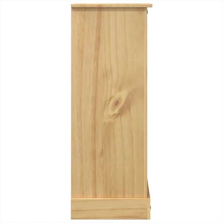 Commode Corona 80X43X114 Cm Bois Massif De Pin Marron