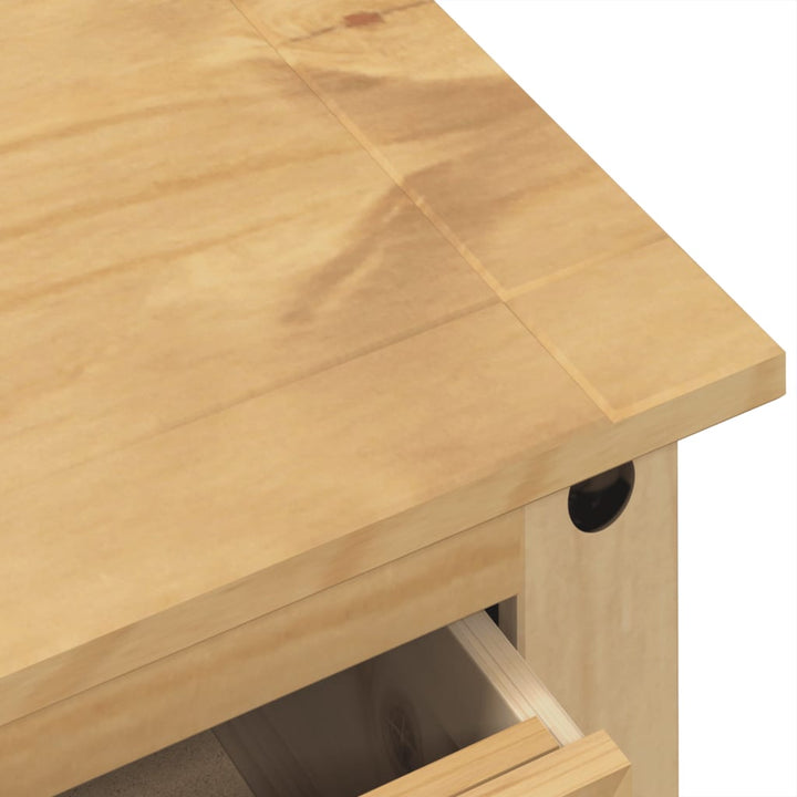 Commode Corona 80X43X114 Cm Bois Massif De Pin Marron