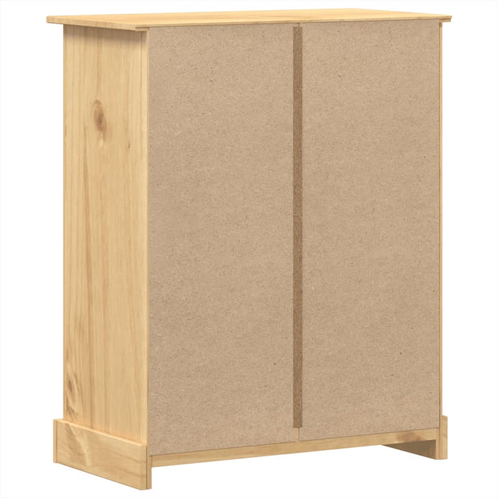 Commode Corona 92X48X120 Cm Bois Massif De Pin