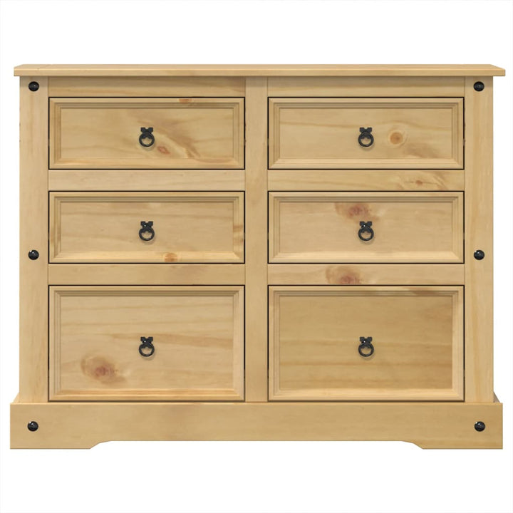 Commode Corona 112X48X91 Cm Bois Massif De Pin