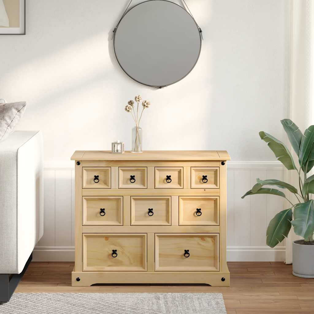 Commode Corona 101X45X82 Cm Bois Massif De Pin