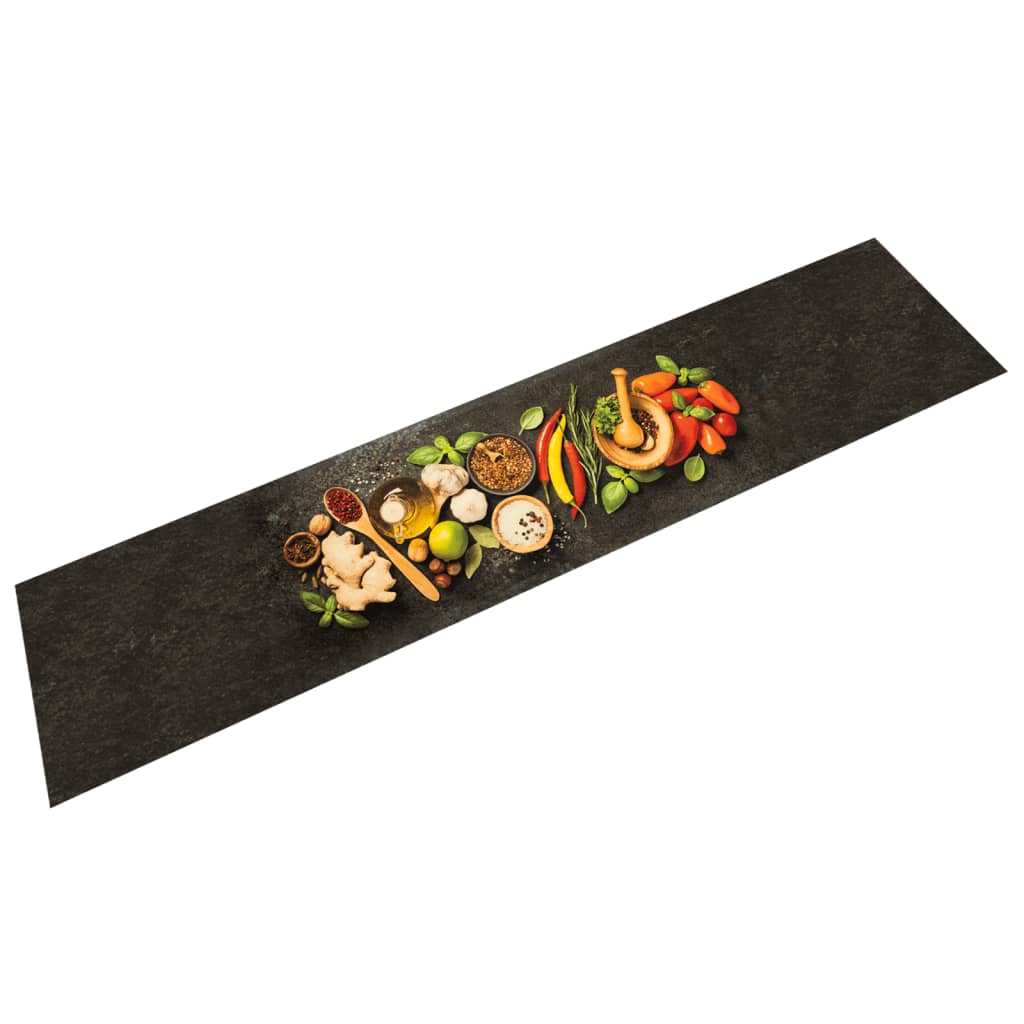 Tapis De Cuisine Lavable Impression D' Velours Épices