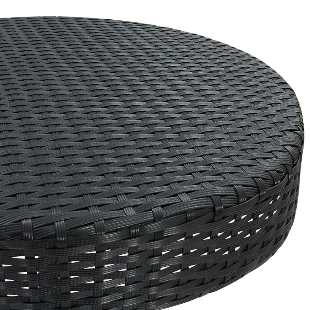 Ensemble De Bar De Jardin 3 Pcs Avec Coussins Poly Rotin