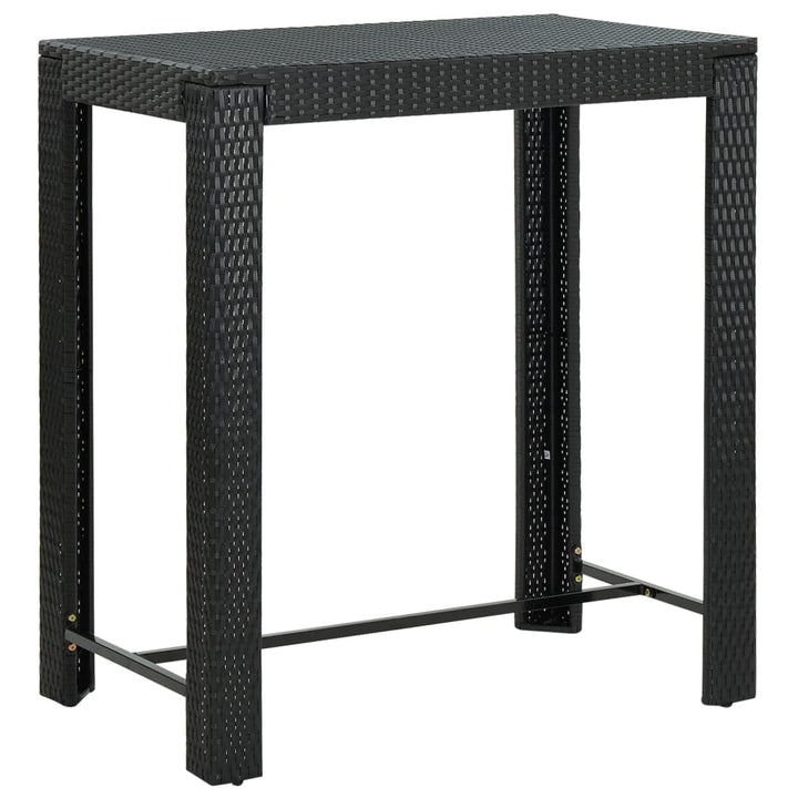 Ensemble De Bar De Jardin 7 Pcs Avec Coussins Poly Rotin