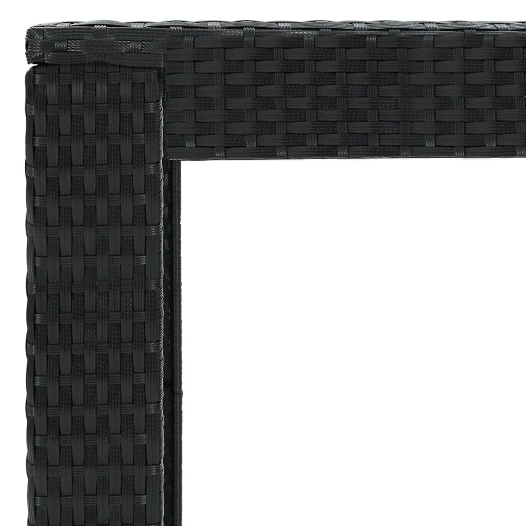 Ensemble De Bar De Jardin 7 Pcs Avec Coussins Poly Rotin