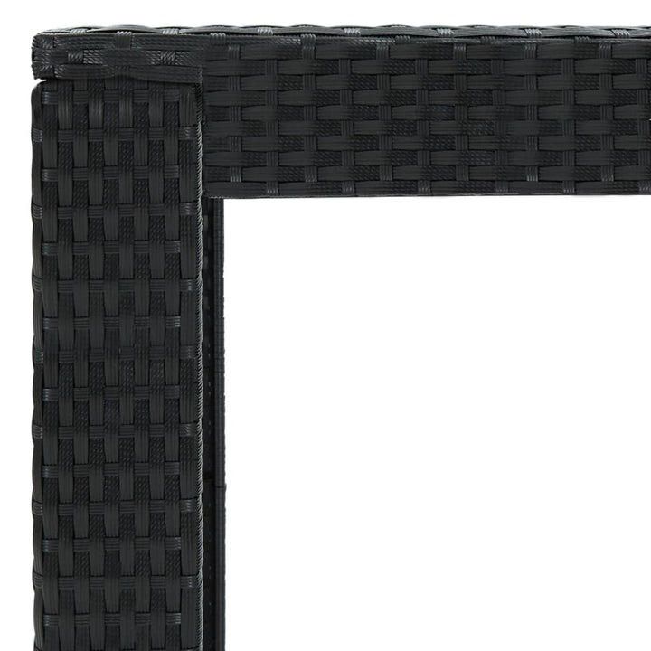 Ensemble De Bar De Jardin 7 Pcs Avec Coussins Poly Rotin