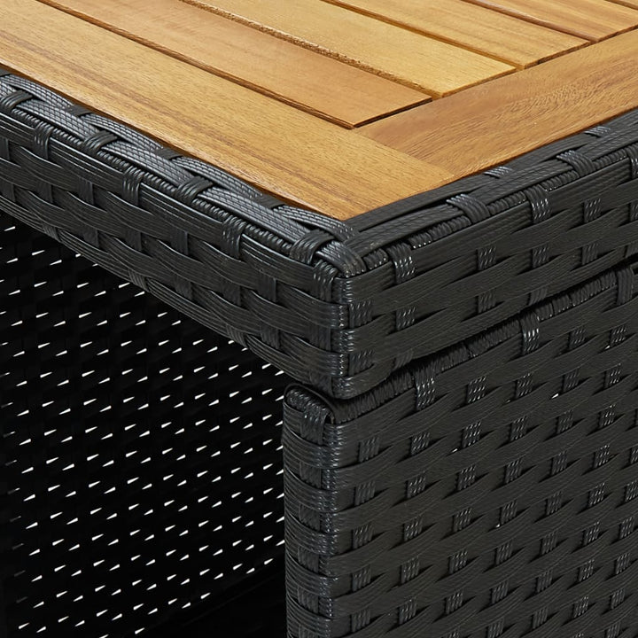 Ensemble De Bar De Jardin 5 Pcs Avec Coussins Poly Rotin