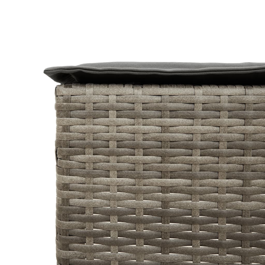 Ensemble De Bar De Jardin 5 Pcs Avec Coussins Poly Rotin