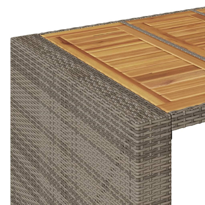 Ensemble De Bar De Jardin 5 Pcs Avec Coussins Poly Rotin