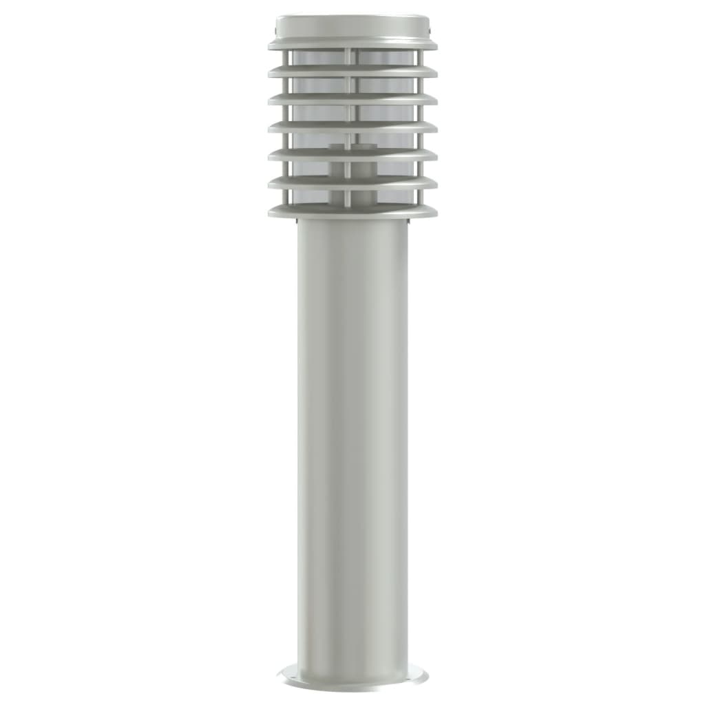 Lampadaire D'extérieur É 60 Cm Acier Inoxydable Argent