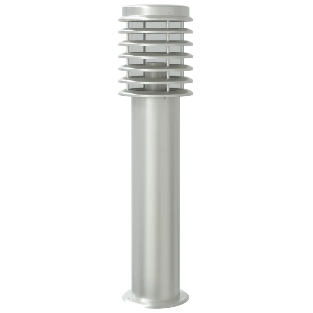 Lampadaire D'extérieur É 60 Cm Acier Inoxydable Argent