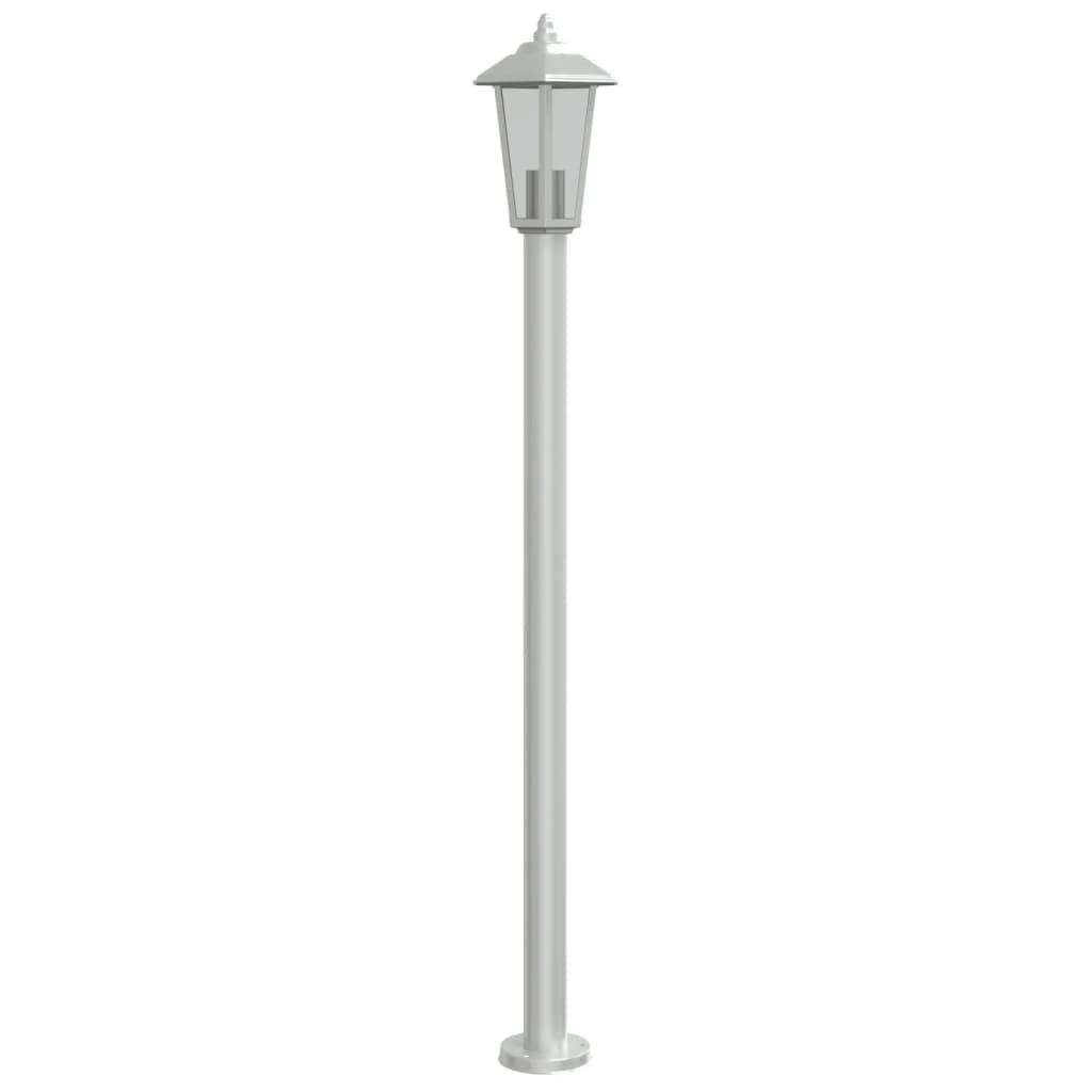 Lampadaire D'extérieur É Acier Inoxydable Argent