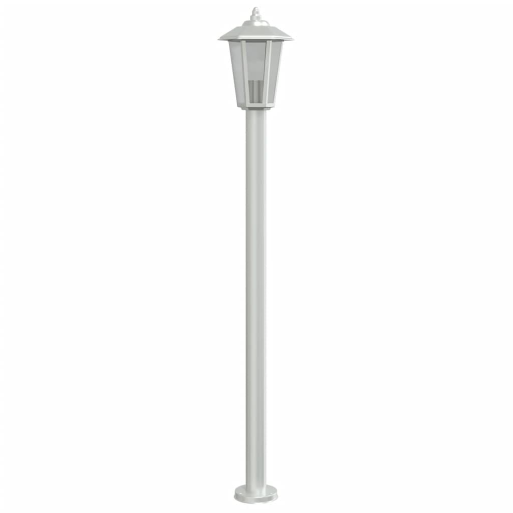 Lampadaire D'extérieur É Acier Inoxydable Argent
