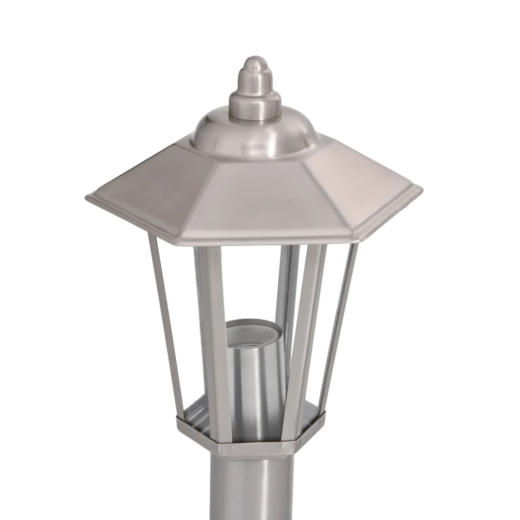 Lampadaire D'extérieur É Acier Inoxydable Argent
