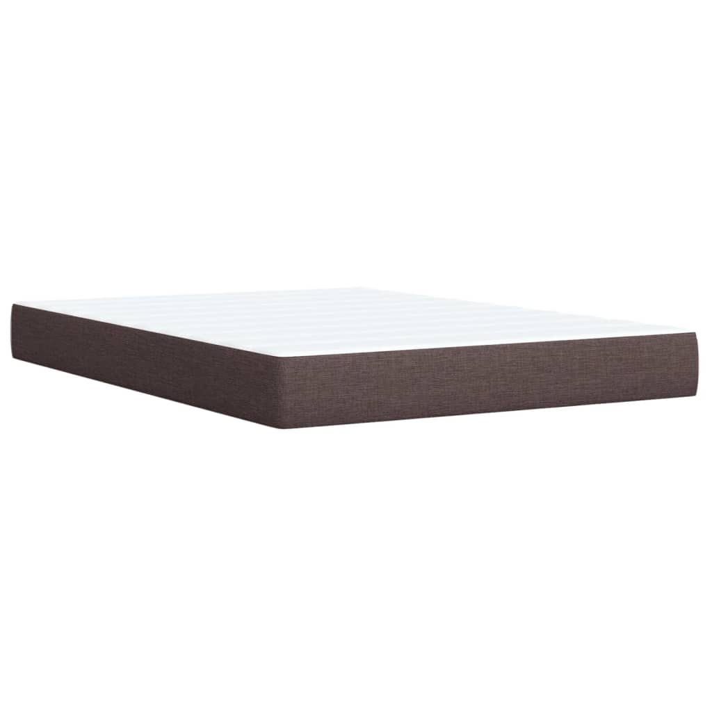 Sommier À Lattes De Lit Avec Matelas Marron Foncé