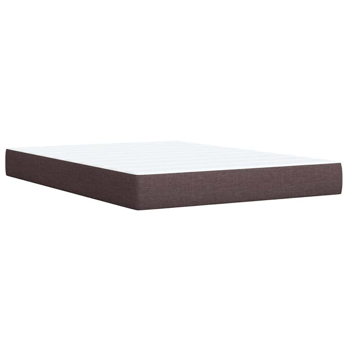 Sommier À Lattes De Lit Avec Matelas Marron Foncé