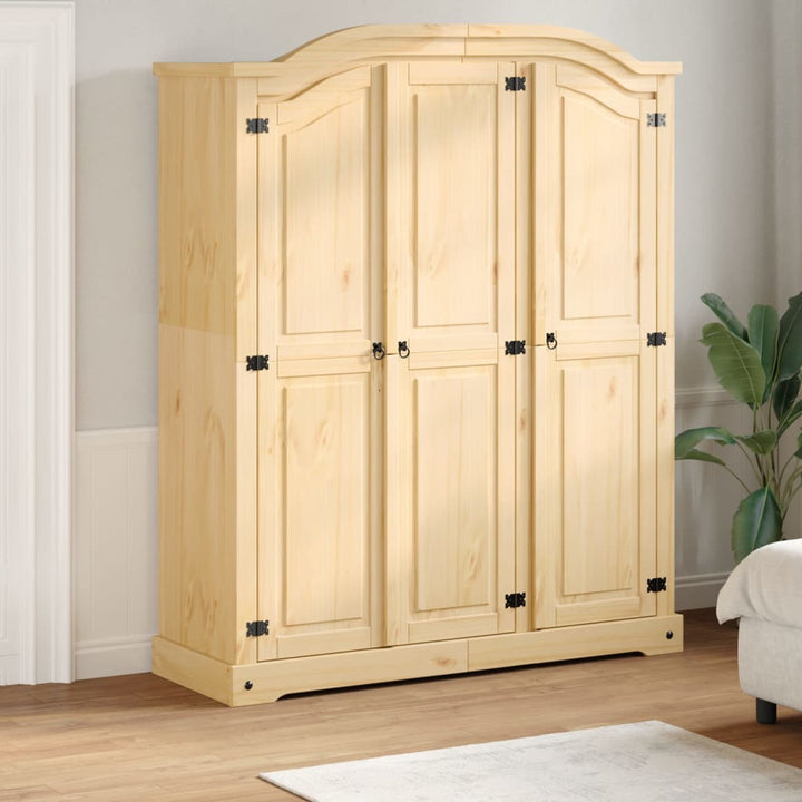Garde-Robe Corona 151,5X52X186 Cm Bois De Pin Massif