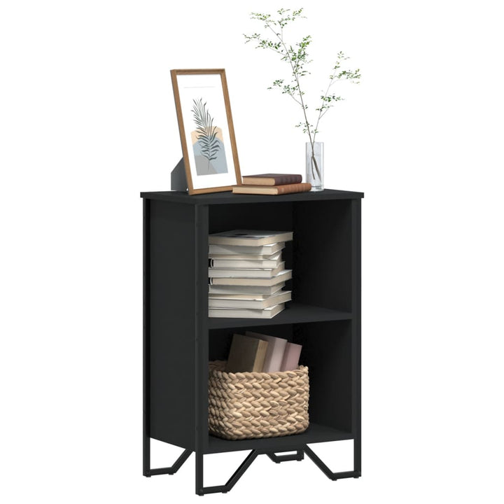 Bibliothèque 80X31X Bois D’ingénierie Noir