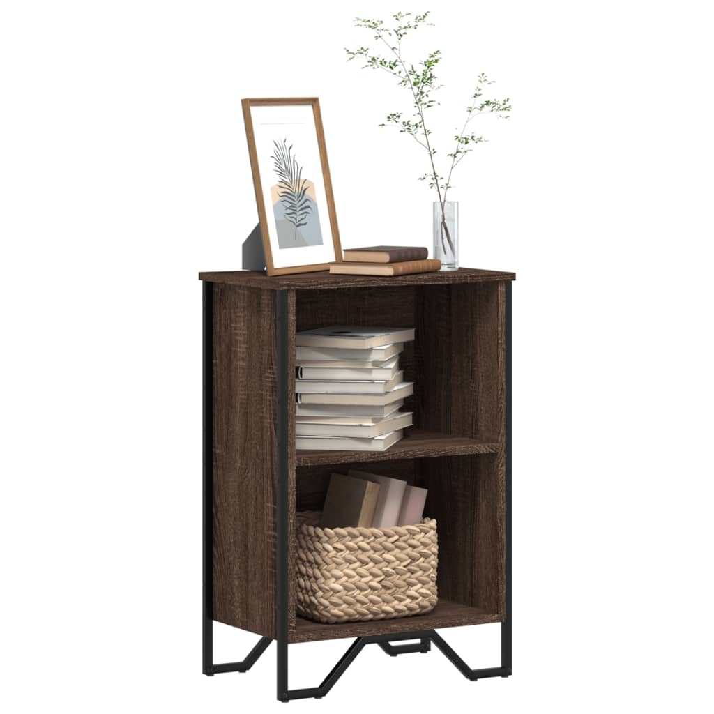 Bibliothèque 80X31X Bois D'ingénierie Chêne Marron