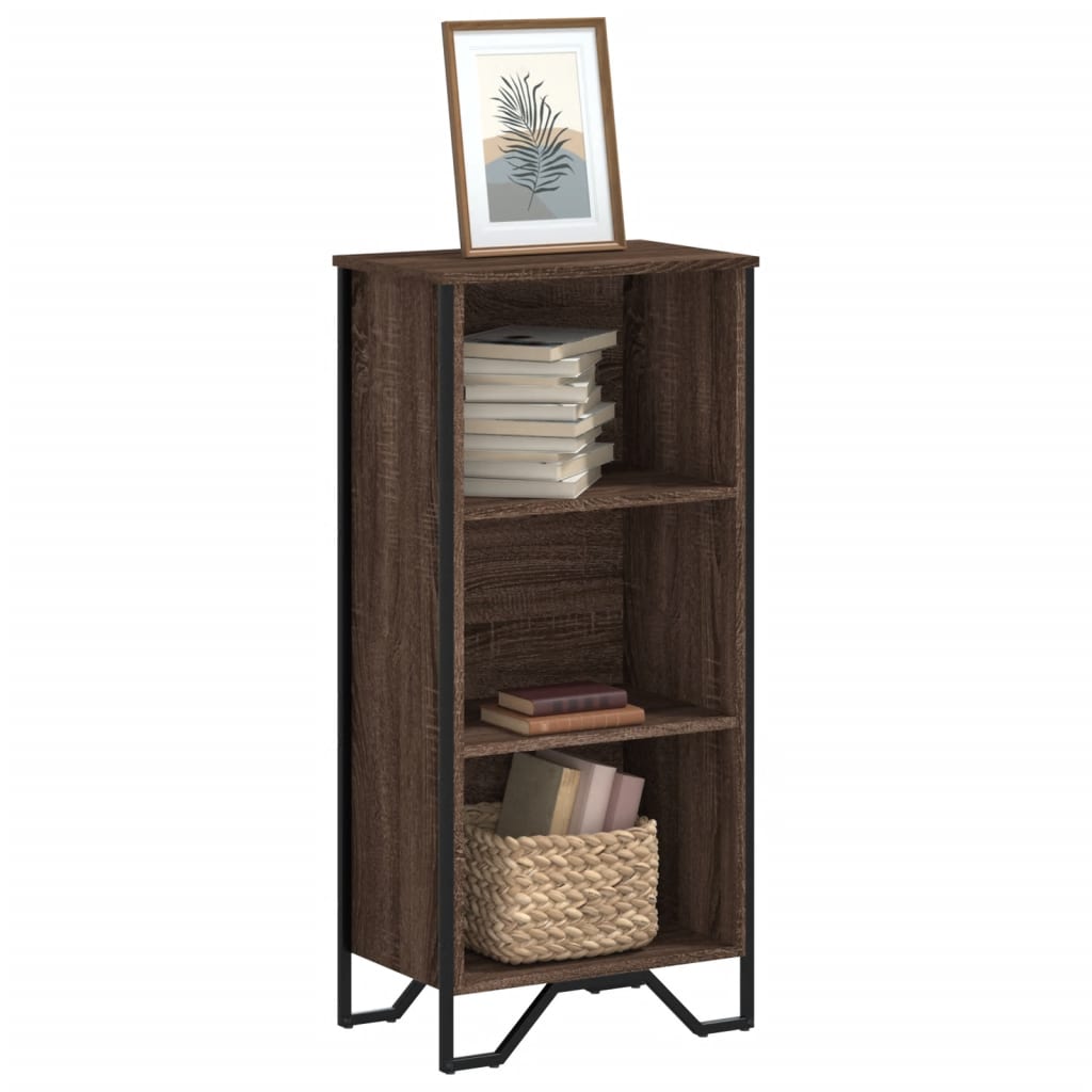 Bibliothèque 80X31X Bois D'ingénierie Chêne Marron
