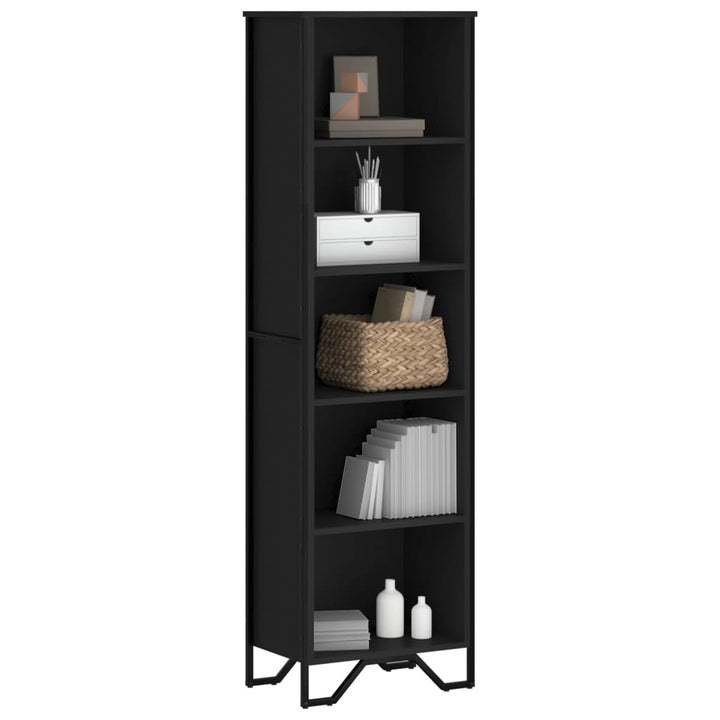 Bibliothèque 80X31X Bois D’ingénierie Noir