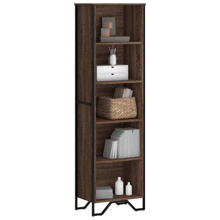 Bibliothèque 80X31X Bois D'ingénierie Chêne Marron