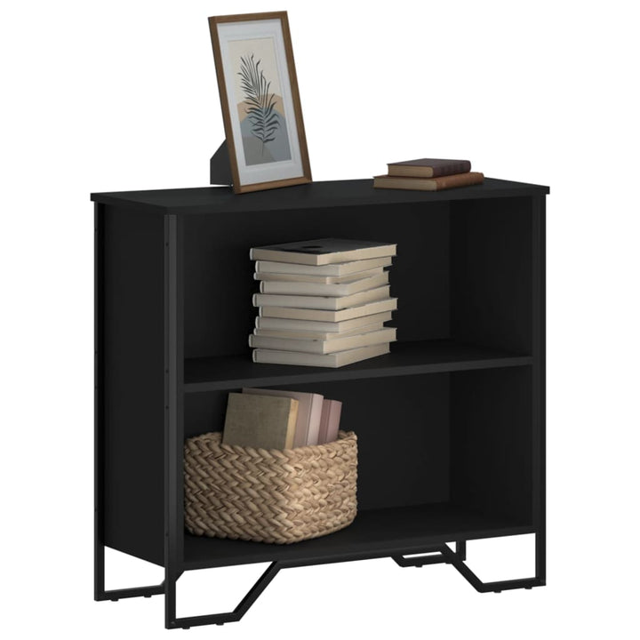 Bibliothèque 80X31X Bois D’ingénierie Noir