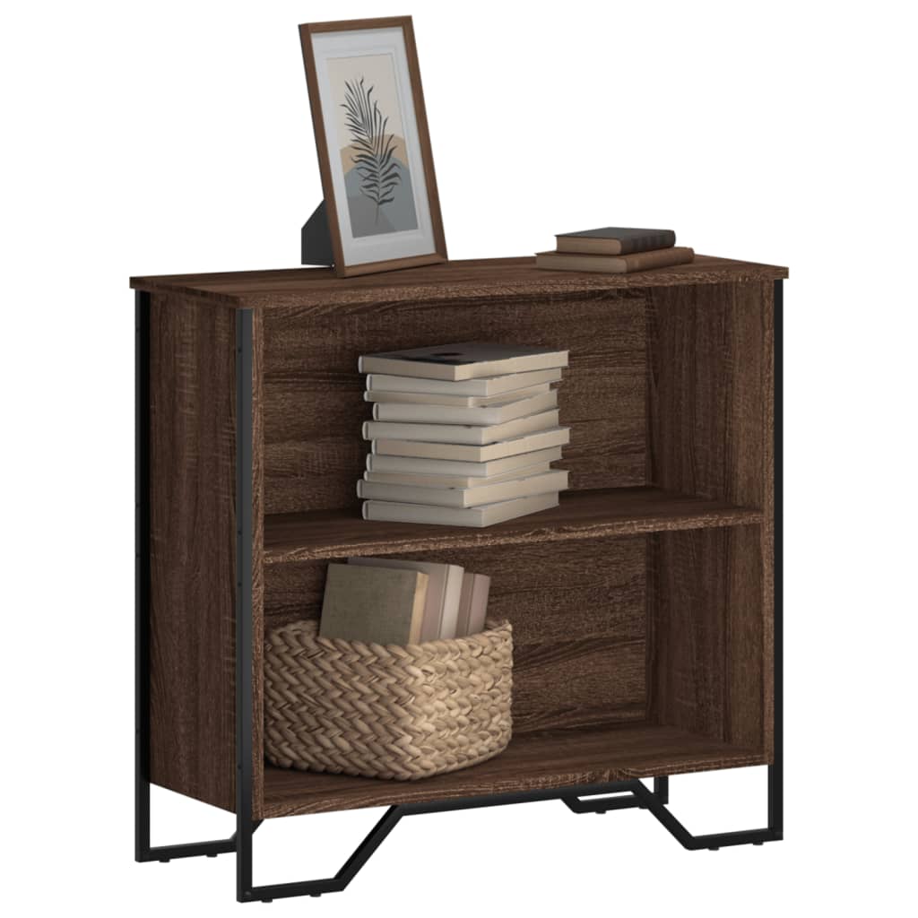 Bibliothèque 80X31X Bois D'ingénierie Chêne Marron
