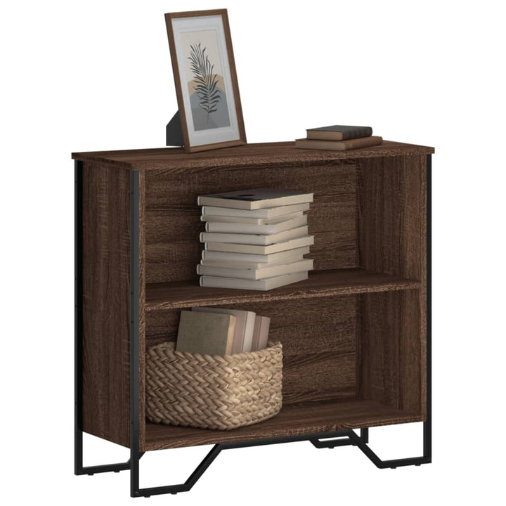Bibliothèque 80X31X Bois D'ingénierie Chêne Marron